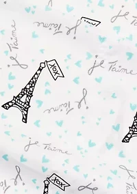 3 Piece Je Taime Paris Sheet Set