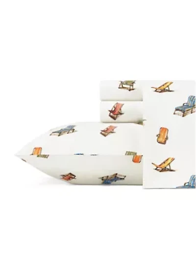 Beach Chairs Cotton Sheet Set