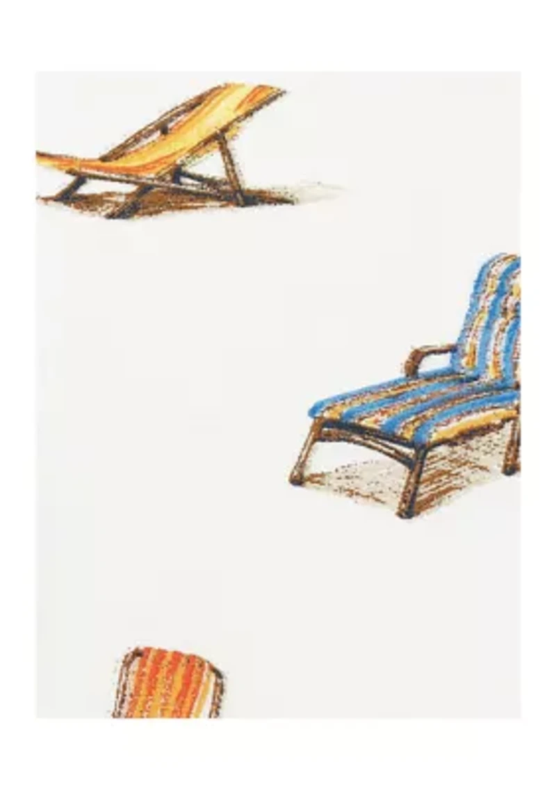 Beach Chairs Cotton Sheet Set