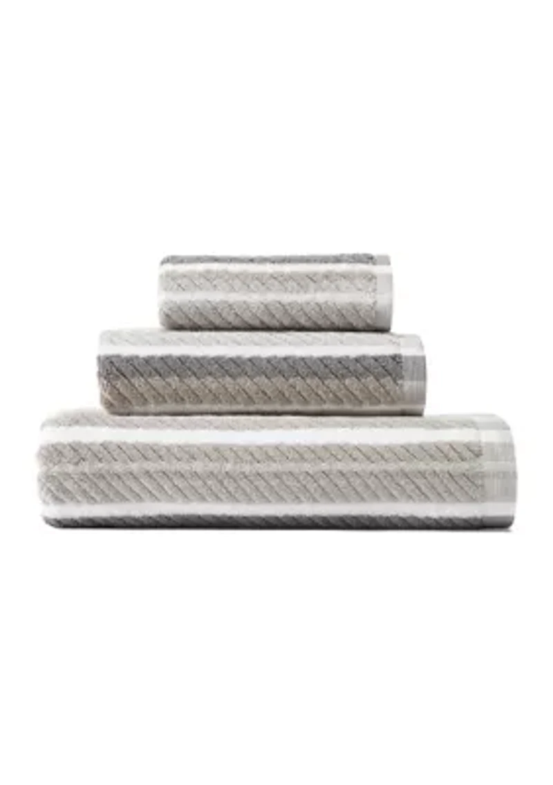 Ocean Bay Stripe Bath Towel Set