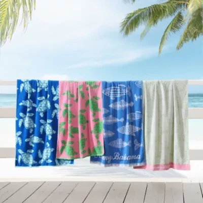 Fish/Turtle Beach Towel Set