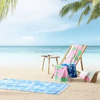Linear Palms Beach Towel Set