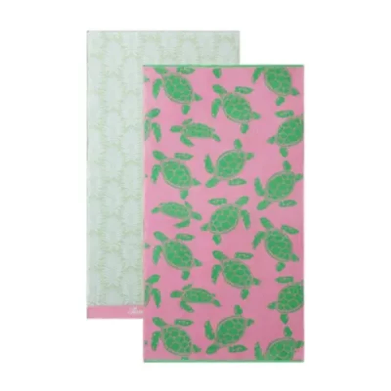Linear Palms Beach Towel Set