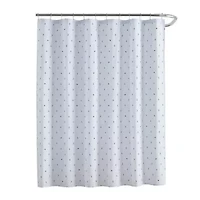 Anchor And Flag Cotton Blend Shower Curtain