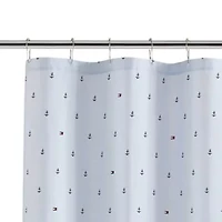 Anchor And Flag Cotton Blend Shower Curtain