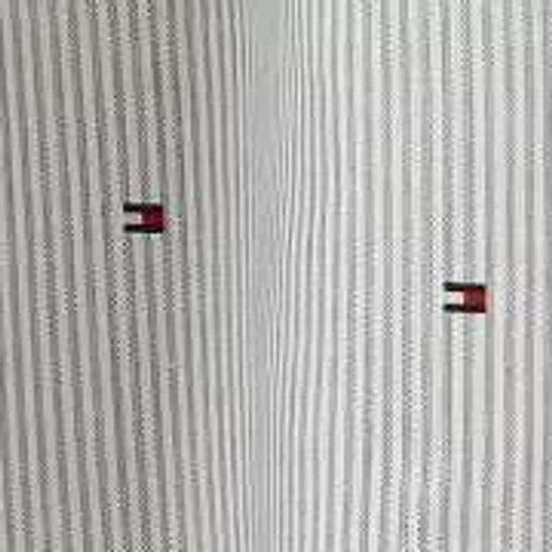 Ithaca Flag Stripe Cotton Blend Shower Curtain