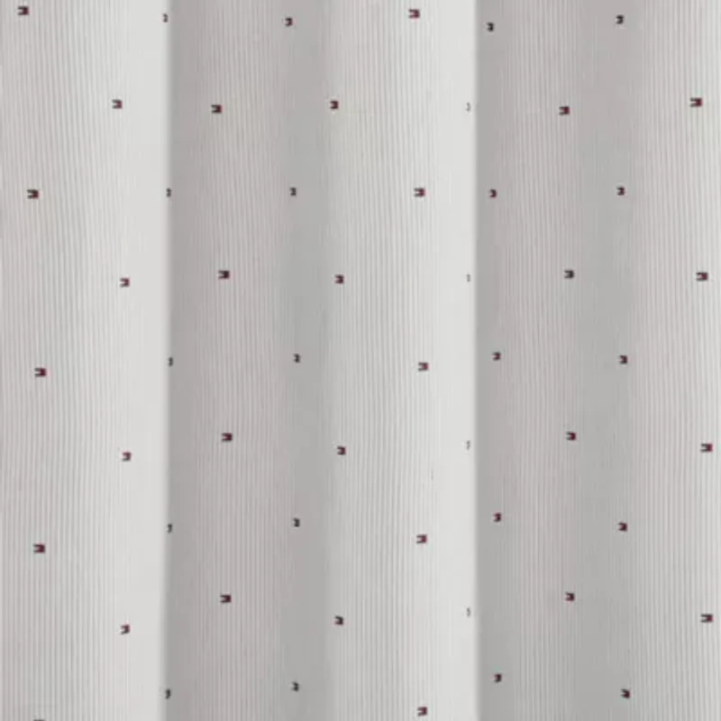 Ithaca Flag Stripe Cotton Blend Shower Curtain