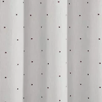 Ithaca Flag Stripe Cotton Blend Shower Curtain