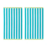 Classic Cabana Cotton Blend Beach Towel Set