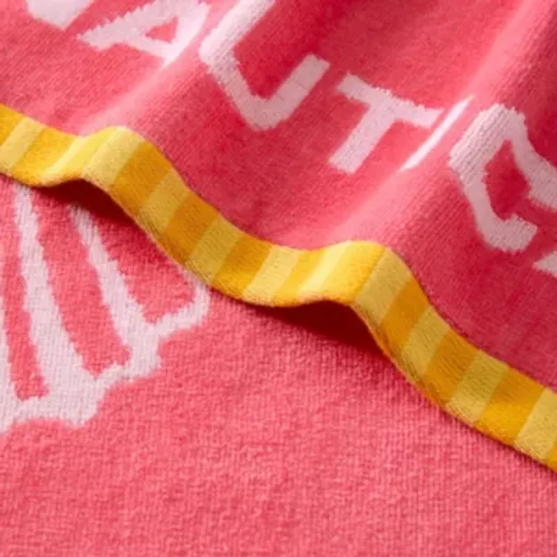 Shell Border Cotton Blend Beach Towel Set