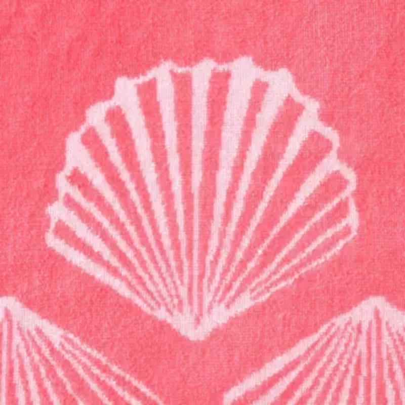 Shell Border Cotton Blend Beach Towel Set