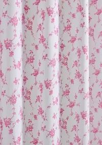 Floral Toile Microfiber Shower Curtain Set