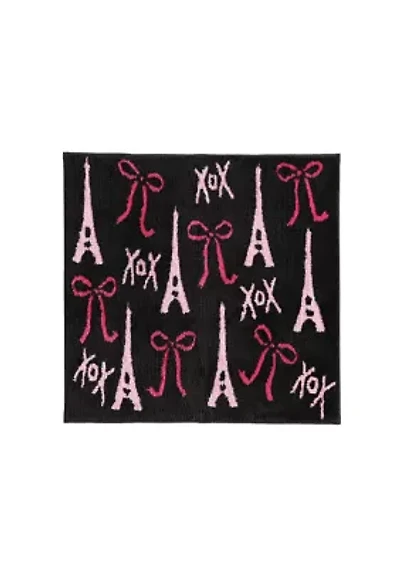 Bows In Paris Microfiber Bath Rug