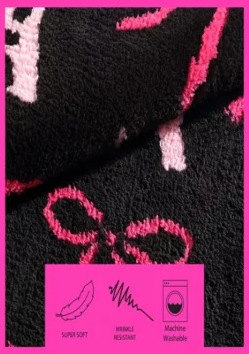 Bows In Paris Microfiber Bath Rug