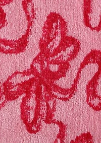 Ballet Bows Microfiber Bath Rug