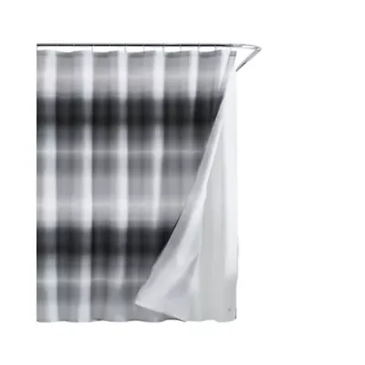 Ombre City Microfiber Shower Curtain Set