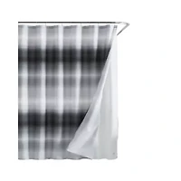 Ombre City Microfiber Shower Curtain Set