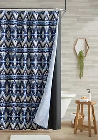 Jesse Microfiber Shower Curtain Set