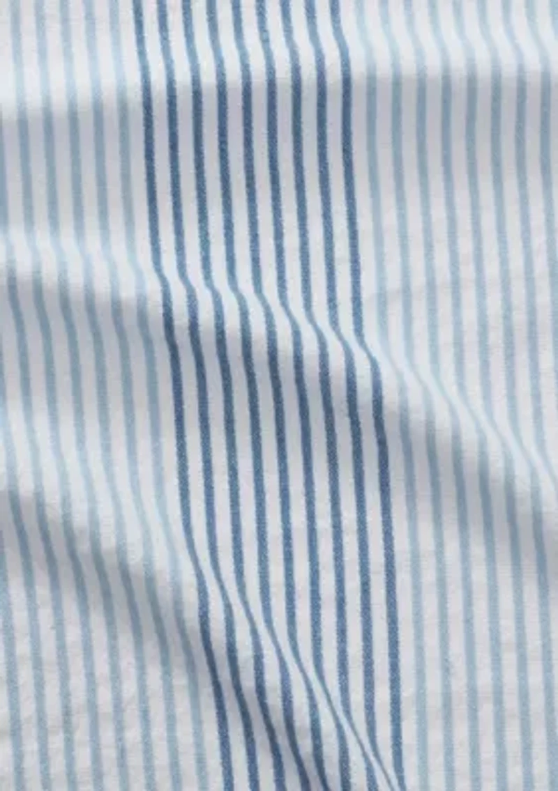 Ocean Stripe Cotton Blend Shower Curtain