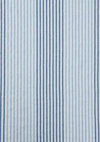 Ocean Stripe Cotton Blend Shower Curtain