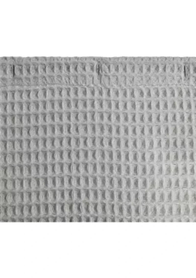 Marled Waffle Cotton Blend Shower Curtain