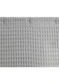 Marled Waffle Cotton Blend Shower Curtain
