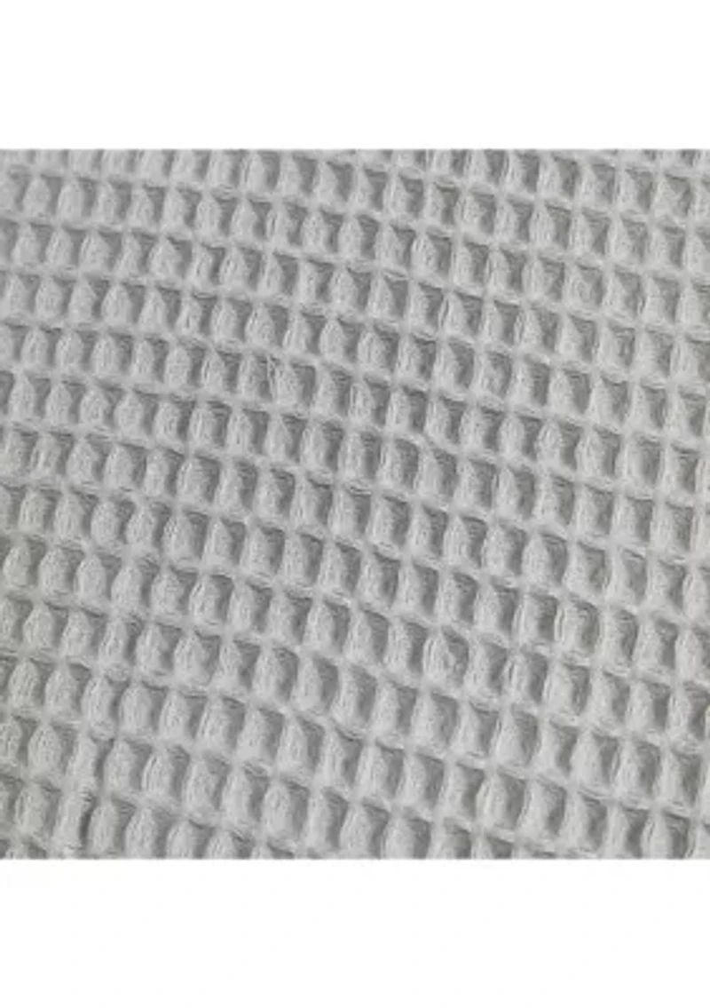 Marled Waffle Cotton Blend Shower Curtain