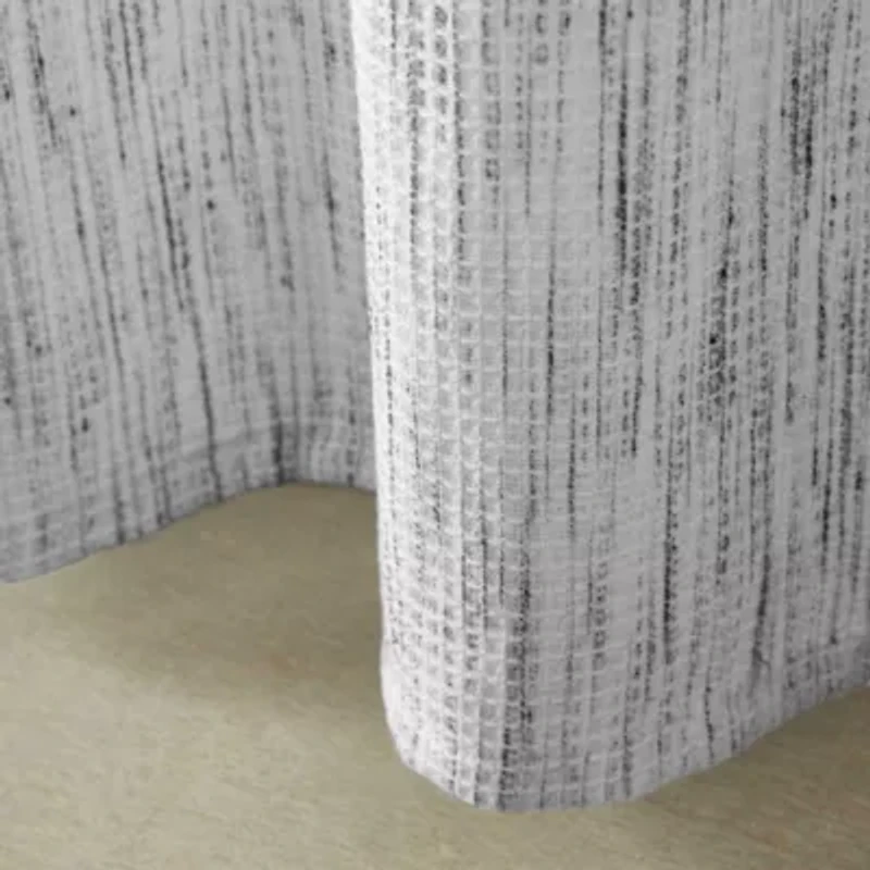 Speckled Waffle Shower Curtain