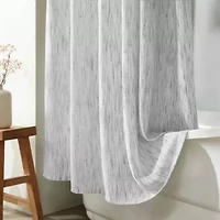 Speckled Waffle Shower Curtain