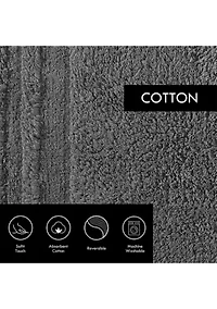 Eden 2-Piece Solid Reversible Bath Rug Set