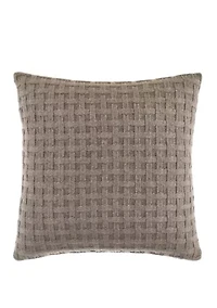 Saybrook Mocha Cotton Decorative Pillow