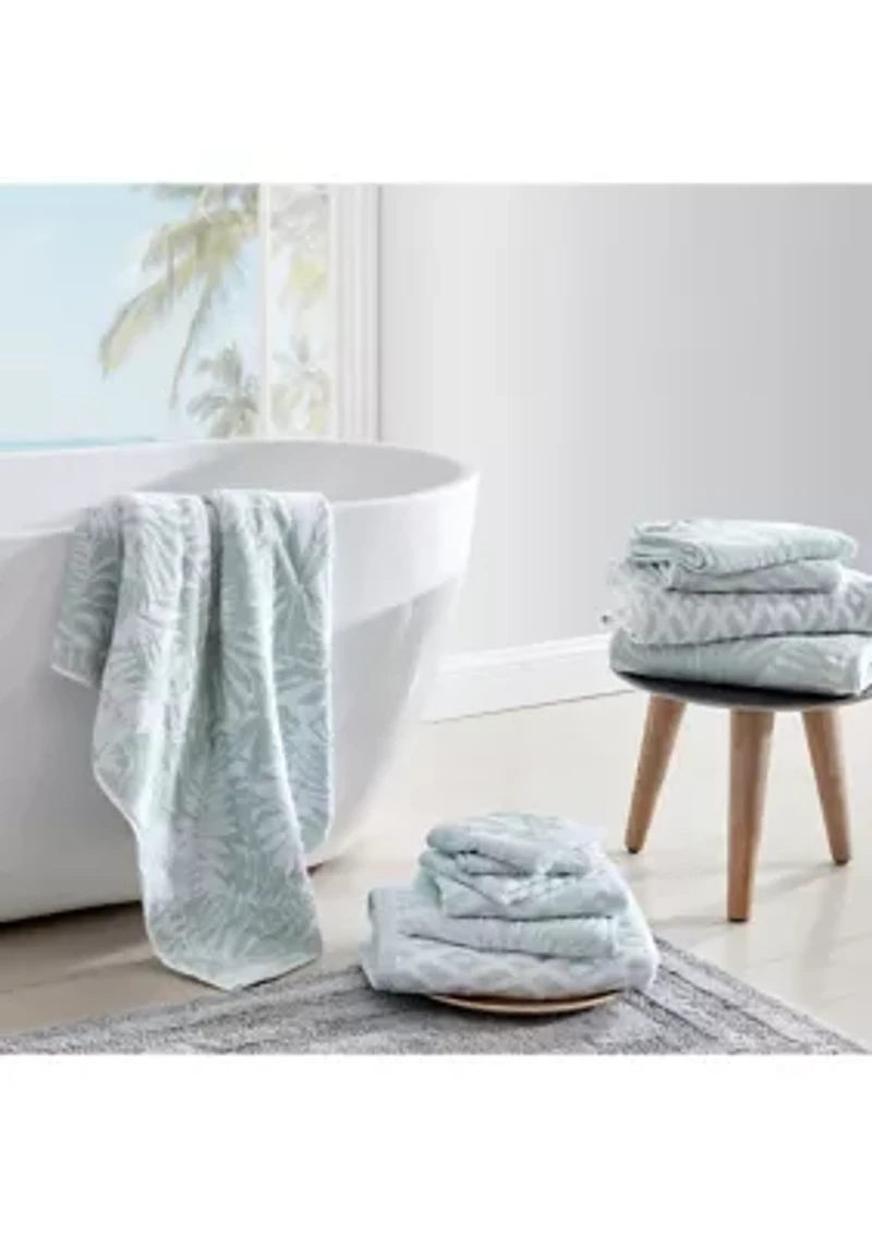 Lago Palm Cotton Towel Set