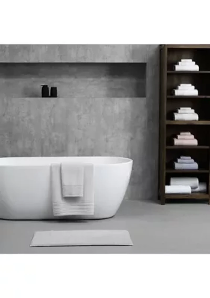 Sculpted Pleat Solid Cotton Towel Set