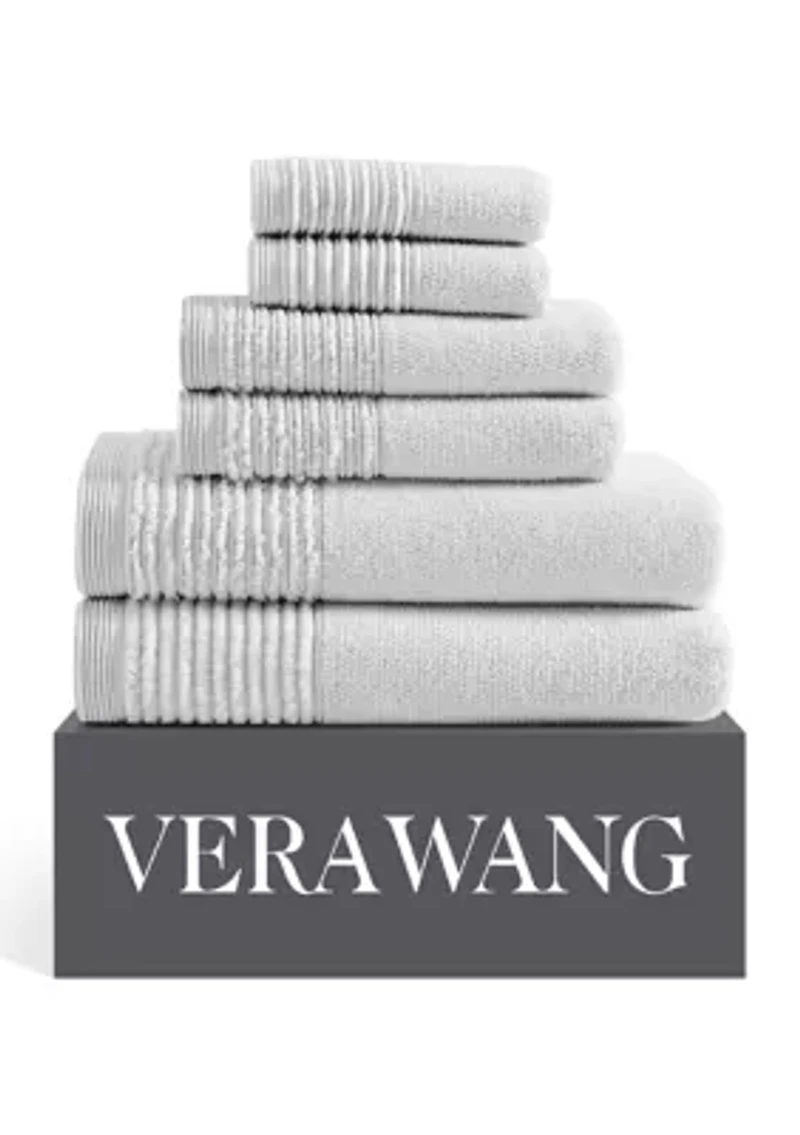 Sculpted Pleat Solid Cotton Towel Set