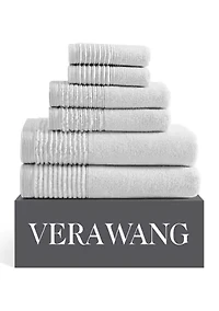 Sculpted Pleat Solid Cotton Towel Set