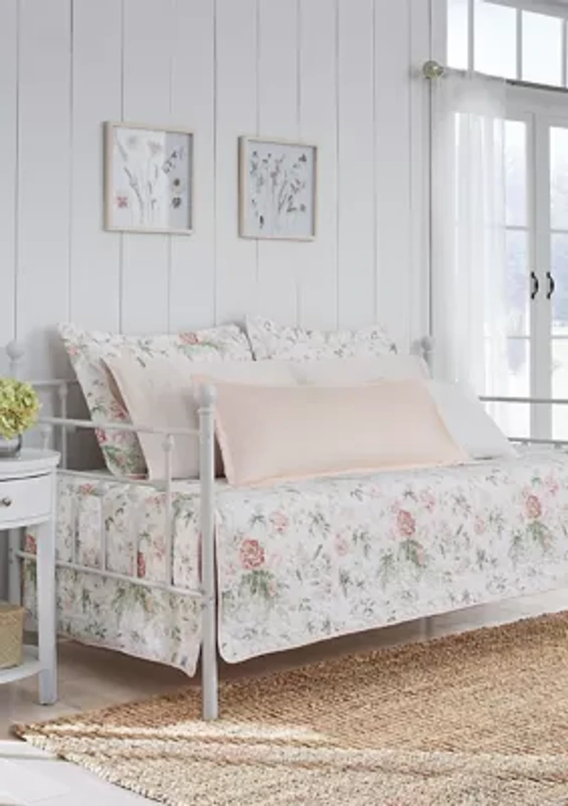 Breezy Floral 4-Piece Cotton Bonus Daybed Set