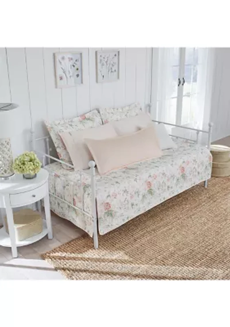 Breezy Floral 4-Piece Cotton Bonus Daybed Set