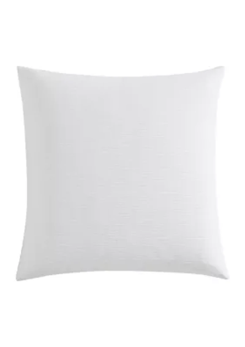 Solid Textured Pleats Cotton European Sham Set