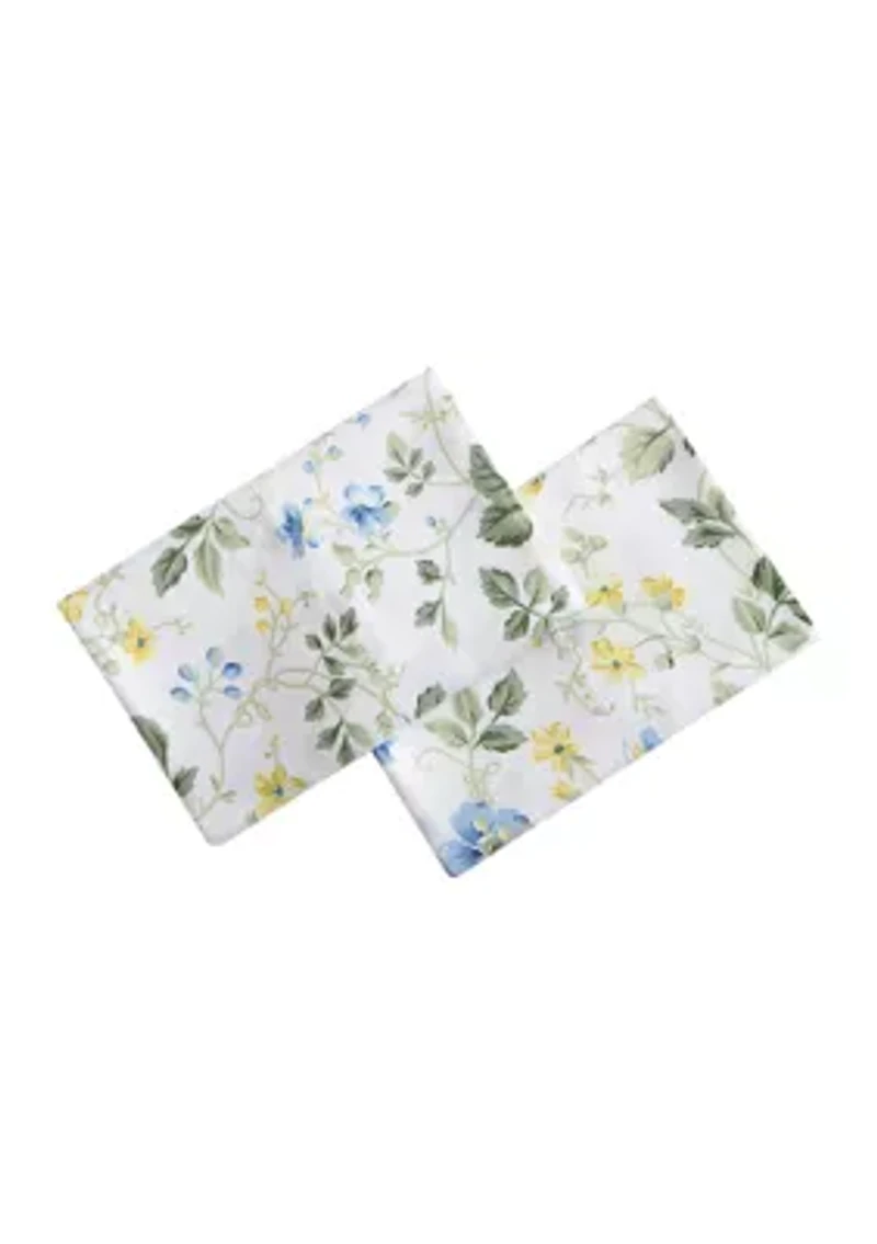 Meadow Floral 2-Piece Cotton Standard Pillowcase Pair