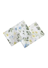 Meadow Floral 2-Piece Cotton Standard Pillowcase Pair