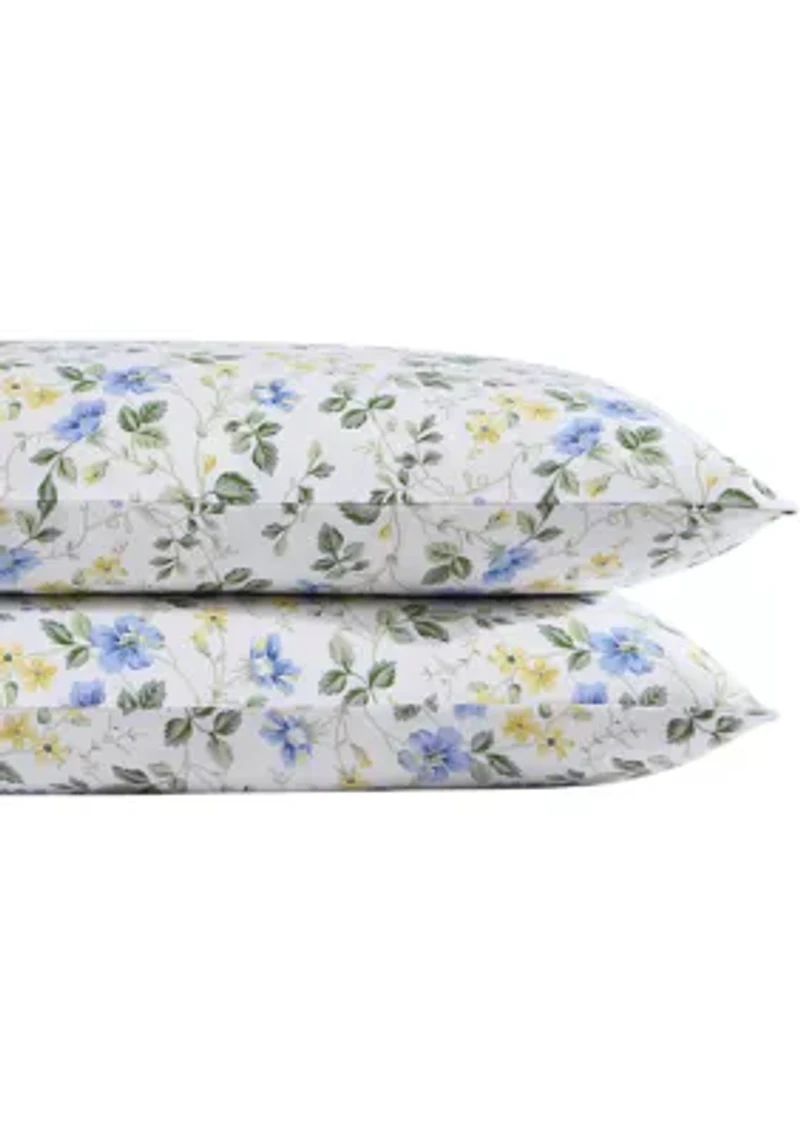 Meadow Floral 2-Piece Cotton Standard Pillowcase Pair
