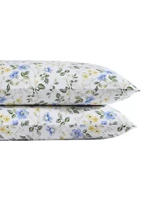 Meadow Floral 2-Piece Cotton Standard Pillowcase Pair