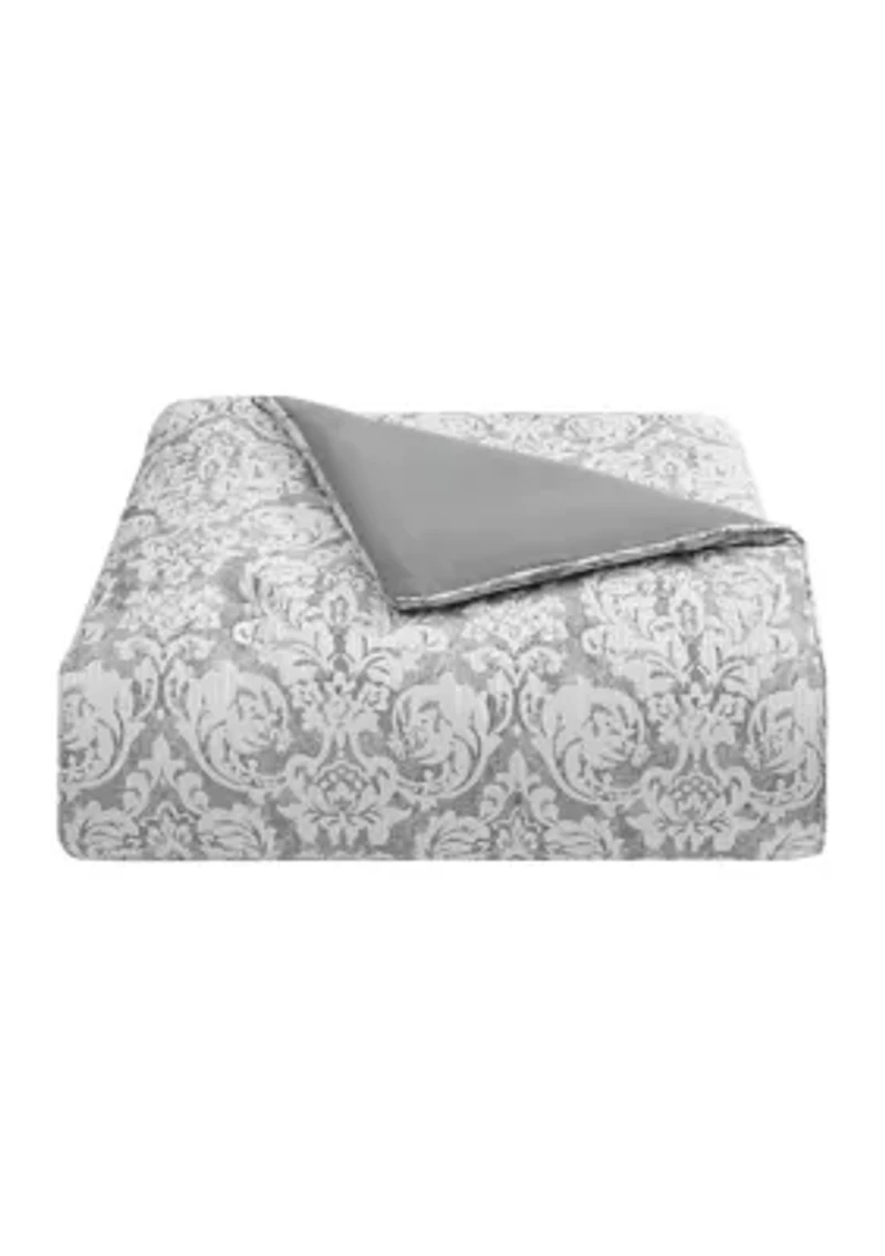 Lyndsay 3 Piece Charcoal Comforter Set