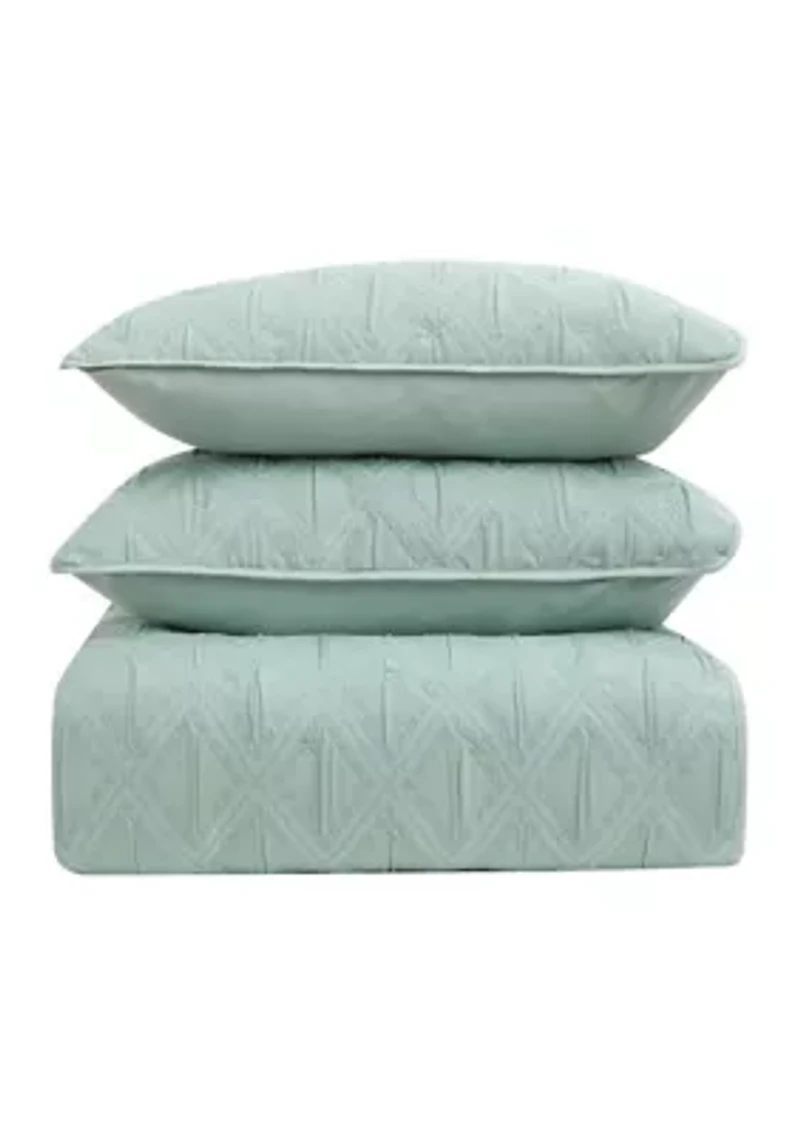 Kells Spa King Quilt Set