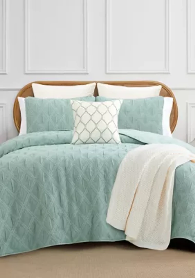 Kells Spa King Quilt Set