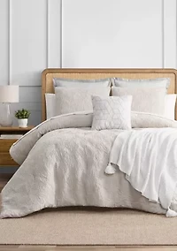 Ginko Neutral 3 Piece Comforter Set