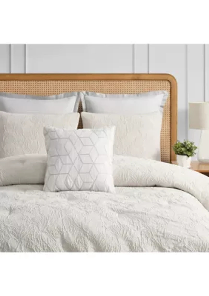 Ginko Neutral 3 Piece Comforter Set