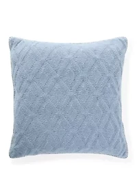 Contrast Stitch Knit Decorative Throw Pillow