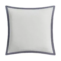 Enhance the elegance of your bedroom with the Waterford Chloe Navy Euro Sham. This beautifully crafted euro sham is designed to perfectly complement the Chloe Navy Comforter Set, offering a deep navy tone that adds a rich, luxurious feel to your bedding. Featuring the same intricate pattern in the comforter, the euro sham creates an elevated, cohesive look while adding depth and texture. An ideal addition for layering on your bed. The Chloe Navy Euro Sham is the perfect finishing touch, bringing a sophisticated and inviting atmosphere to your bedroom.