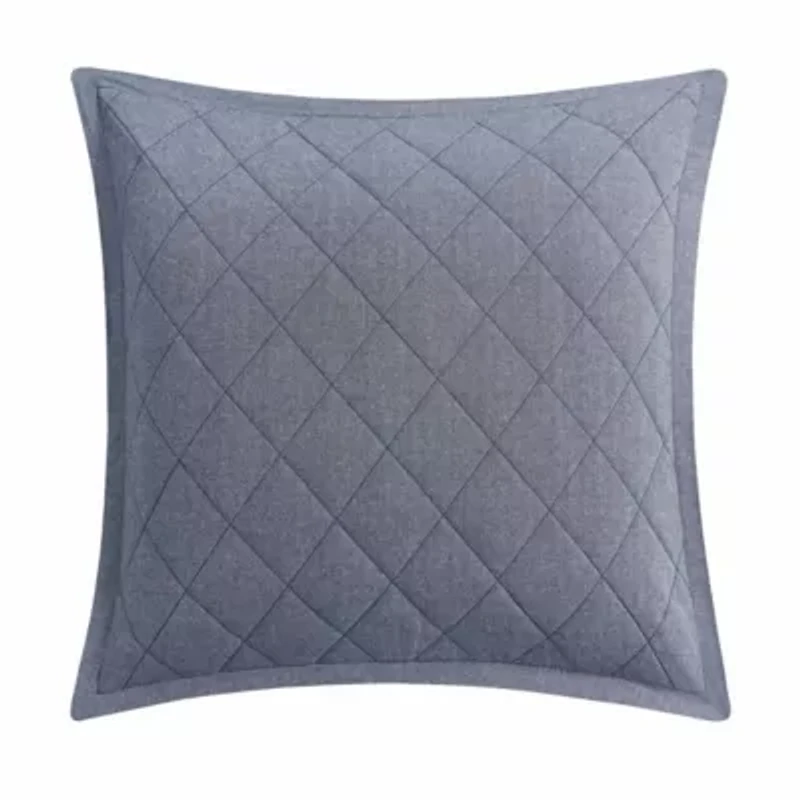 Enhance the elegance of your bedroom with the Waterford Chloe Navy Euro Sham. This beautifully crafted euro sham is designed to perfectly complement the Chloe Navy Comforter Set, offering a deep navy tone that adds a rich, luxurious feel to your bedding. Featuring the same intricate pattern in the comforter, the euro sham creates an elevated, cohesive look while adding depth and texture. An ideal addition for layering on your bed. The Chloe Navy Euro Sham is the perfect finishing touch, bringing a sophisticated and inviting atmosphere to your bedroom.